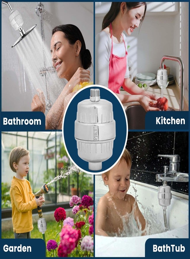 PJET Water Filter for Shower and Tap Filter for Hard Water | Water Softener Shower Filter for Bathroom | Removes Chlorine, Fluoride & Helpful for Dry Skin | Fits Tap & Shower Head - Image 5